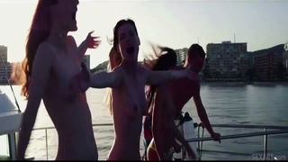 Boat sunset topless with Nancy A porno video