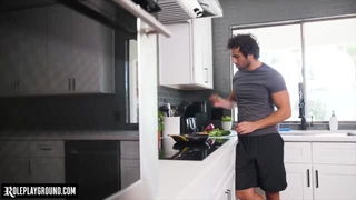 Sophia Locke kitchen blowjob porn video