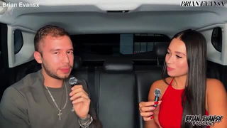Daniela Andrea red dress car interview sex scene