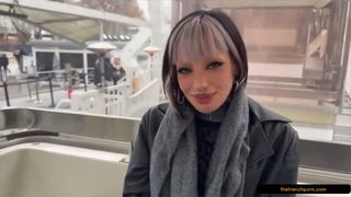 Eva Nexus leather jacket tease porn movie