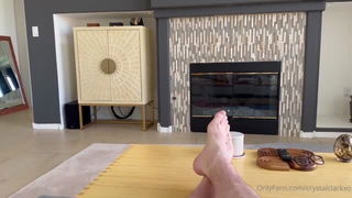 Bare male feet on table porn video