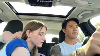 Melody Marks blonde teen car ride porn movie