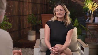 Blonde interview in black dress xxx movie